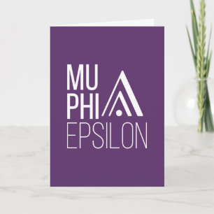 Mu Phi Epsilon-Logo Karte