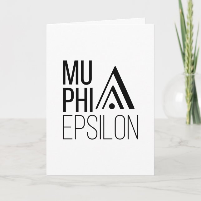 Mu Phi Epsilon-Logo Karte (Vorderseite)