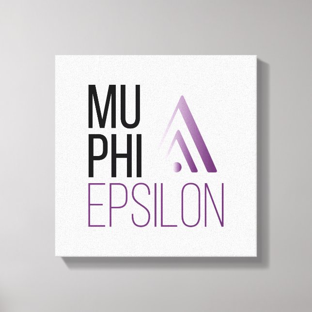 Mu Phi Epsilon-Logo Leinwanddruck (Vorderseite)