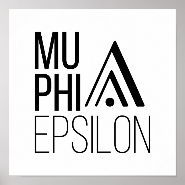 Mu Phi Epsilon-Logo Poster (Vorne)