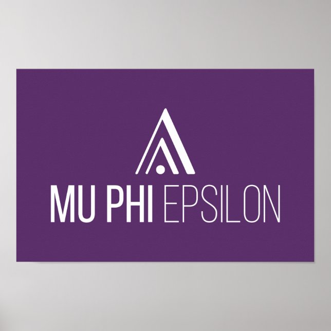 Mu Phi Epsilon-Logo Poster (Vorne)