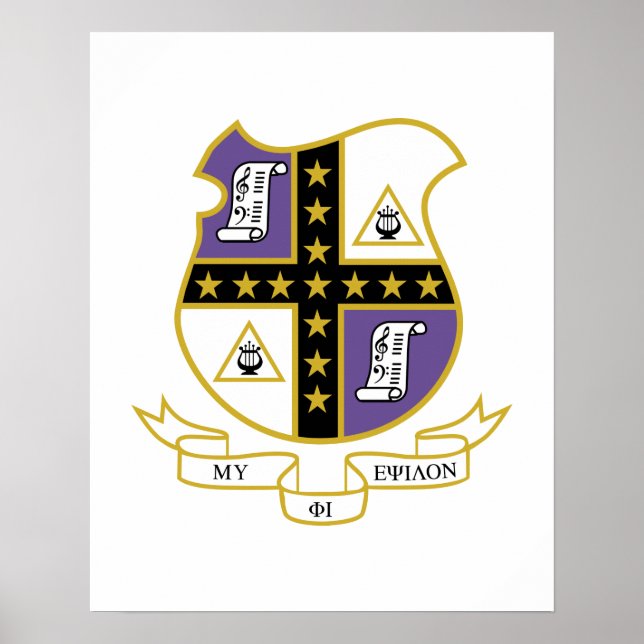 Mu Phi Epsilon Wappen Poster (Vorne)