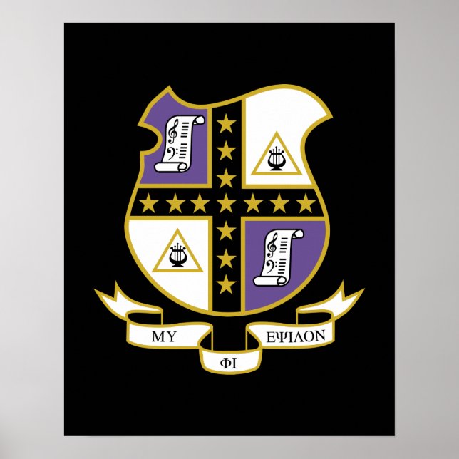 Mu Phi Epsilon Wappen Poster (Vorne)