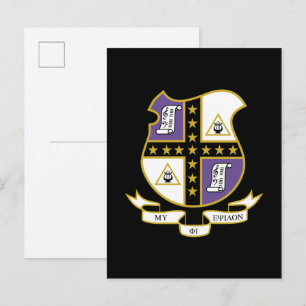 Mu Phi Epsilon Wappen Postkarte