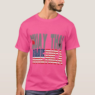 Muay Thai America Mixed Martial Arts Fitness Mixed T-Shirt