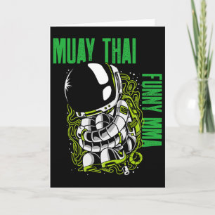 Muay Thai Aufgerollter Astronaut, Mma, Kickboxen, Karte