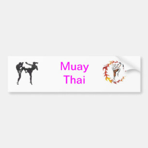 Muay Thai Autoaufkleber