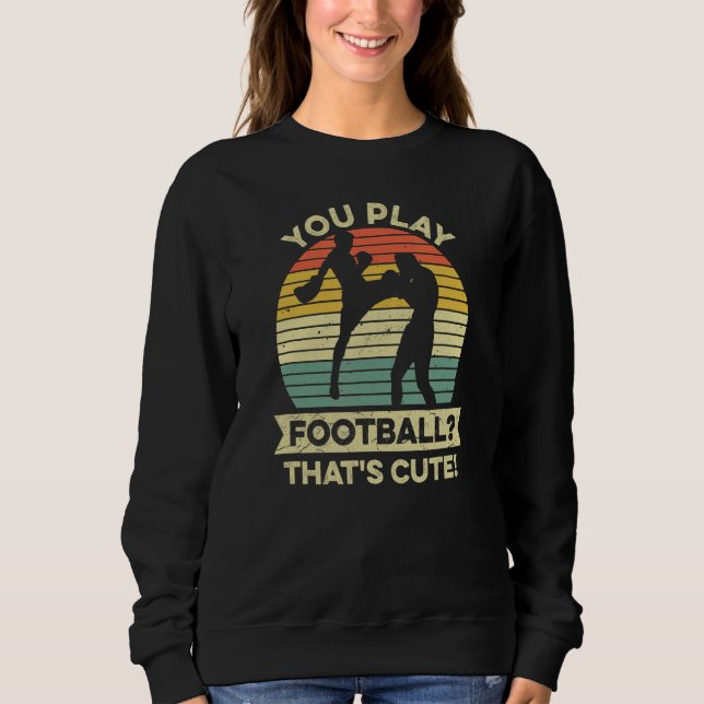 Muay Thai Boxen für einen Kickboxkampf Sweatshirt (Vorderseite)