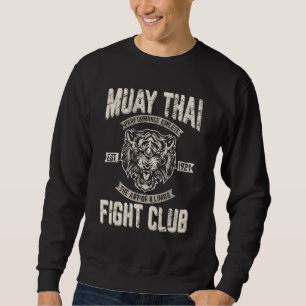 Muay Thai Boxen Kickboxen Muay Thai Kämpfer Trai Sweatshirt