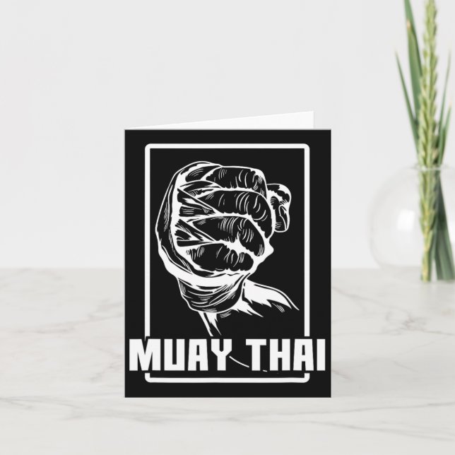 Muay Thai Boxing Arm Karte (Vorderseite)