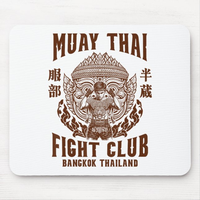 Muay Thai Boxing Lover Boxer Muay Thai Figh Mousepad (Vorne)