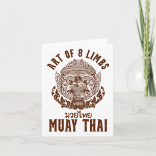 Muay Thai Boxing Thai Boxing Boxer Art of 8 Limbs Karte