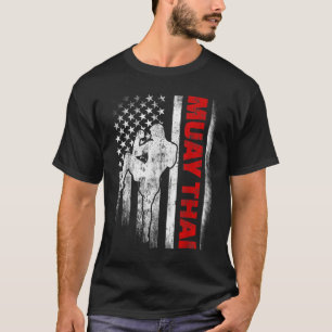 Muay Thai Boxing US-Flagge T-Shirt