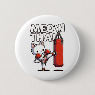 Muay Thai Cat Button