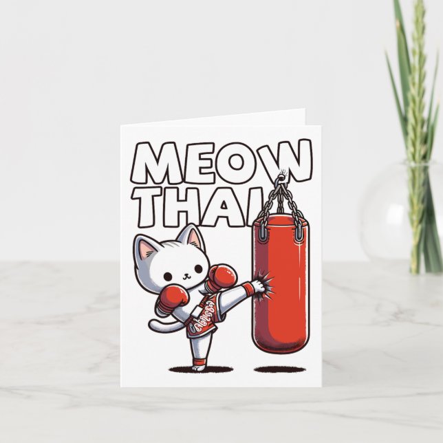 Muay Thai Cat Karte (Vorderseite)