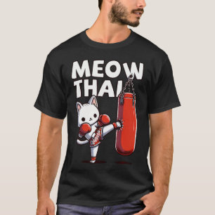 Muay Thai Cat Meow Thai Boxen für die Jugend Mua T-Shirt