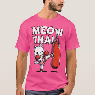 Muay Thai Cat Meow Thai Boxen für Jugendliche Muay T-Shirt