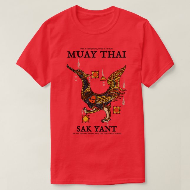 Muay Thai Classic Tattoo Swan T-Shirt (Design vorne)