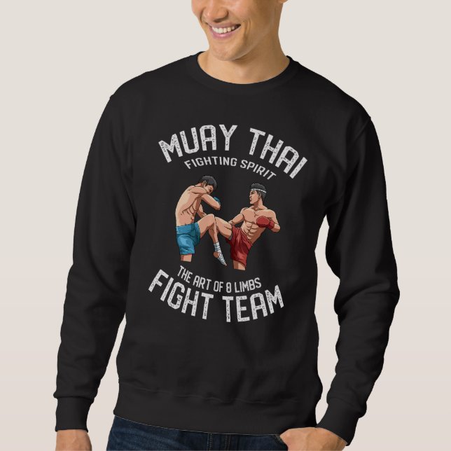 Muay Thai die 8 Limben Thai Boxteam Sweatshirt (Vorderseite)
