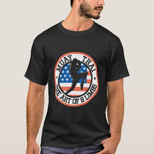 Muay Thai Die Kunst von 8 Limbs Thai Boxkampf Sp T-Shirt (Vorderseite)