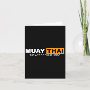 Muay Thai die Kunst von acht Limben Kickboxing und Karte