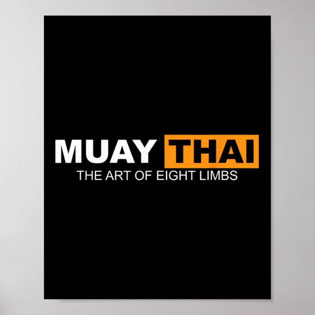 Muay Thai die Kunst von acht Limben Kickboxing und Poster (Vorne)