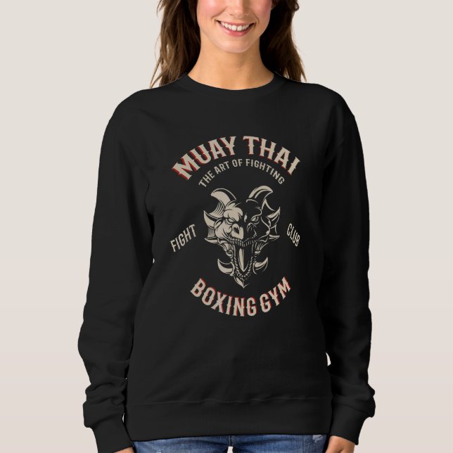 Muay Thai-Drache   MMA-Kampf Thai-Boxen Sweatshirt (Vorderseite)