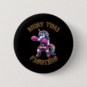 Muay Thai Einhorn - Einhorn Kickboxen Thai Boxing Button
