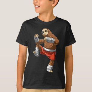 Muay Thai Faultier - Thai-Boxen und Kickboxen  T-Shirt