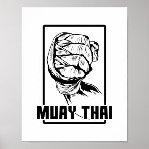 Muay Thai Faust Poster