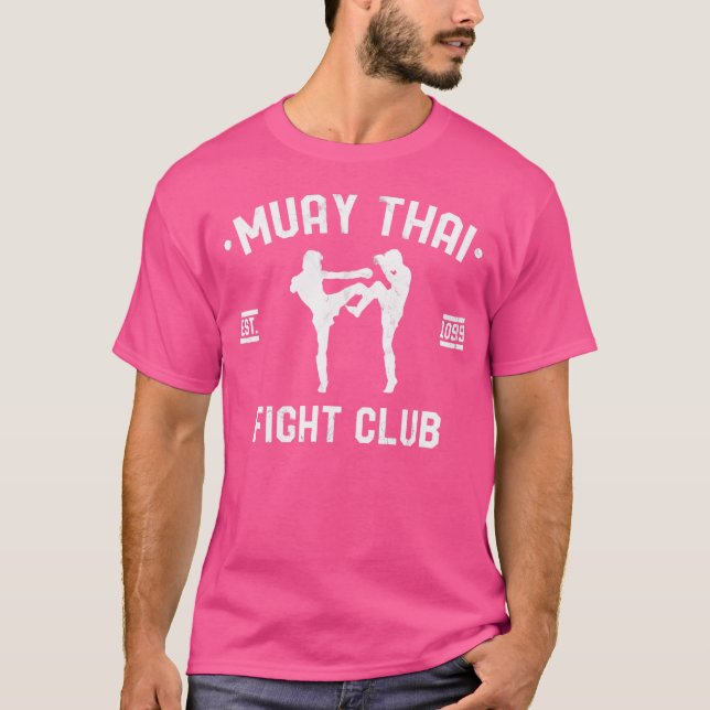 Muay Thai Fight Club Tiger Mixed Martial Arts Stre T-Shirt (Vorderseite)