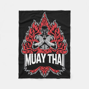 Muay Thai Fighter - Thai Boxing Fighter Fleecedecke