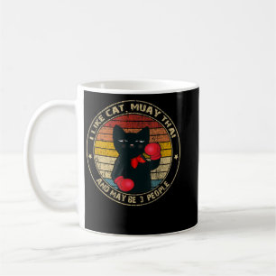Muay Thai Funny Cat Kickboxing Thailand Boxing Cha Kaffeetasse