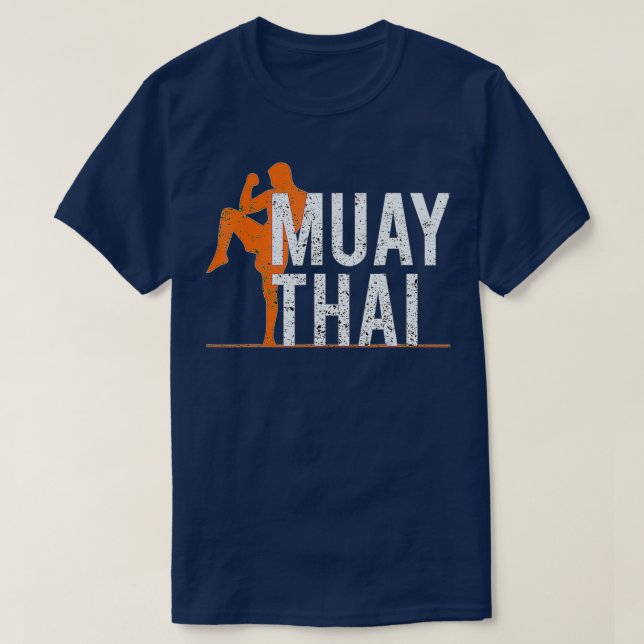 Muay Thai für Männer Frauen Kinder kämpfen Kickbox T-Shirt (Design vorne)