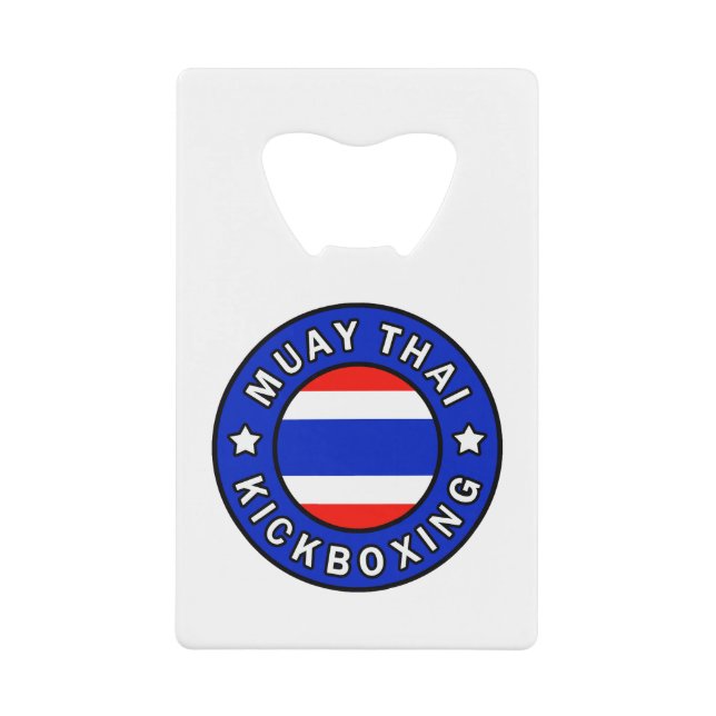 Muay Thai Geldkarten Flaschenöffner (Vorderseite)