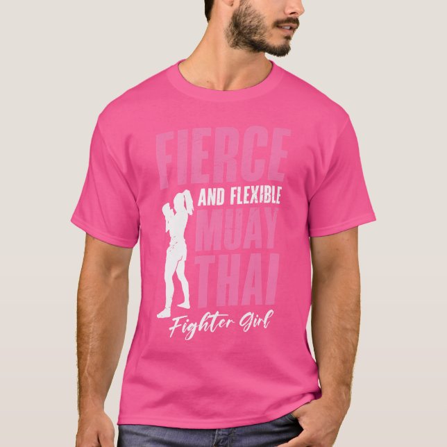 Muay Thai Girl Kickboxing Instructor Martial Arts T-Shirt (Vorderseite)