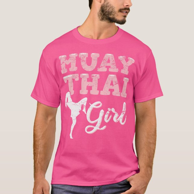 Muay Thai Girl Muay Thai Fighter Kickbox T-Shirt (Vorderseite)