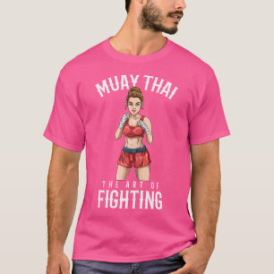 Muay Thai Girl Women Thai Boxing und Kickboxing T-Shirt