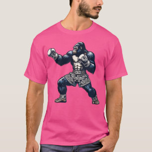 Muay Thai Gorilla Thai Boxing und Kickboxing T-Shirt