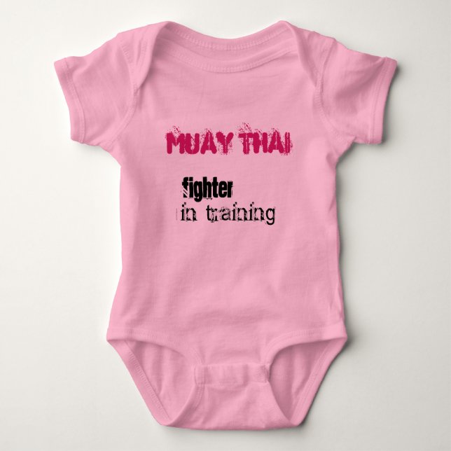Muay Thai - in Ausbildung Baby Strampler (Vorderseite)