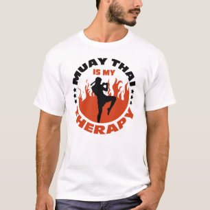 Muay Thai ist meine Therapie, Boxziffern T-Shirt