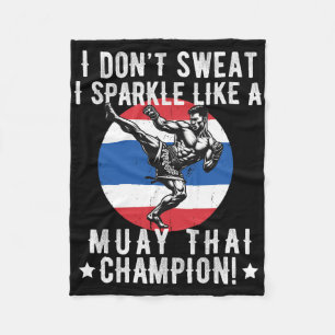 Muay Thai kämpfen Männer Vater Boys Thai Kickboxin Fleecedecke
