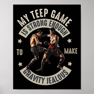 Muay Thai kämpfen Männer Vater Boys Thai Kickboxin Poster