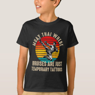 Muay Thai kämpfen Männer Vater Boys Thai Kickboxin T-Shirt