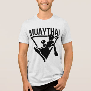 Muay Thai Kampfflugzeug Gym Tri-Blend Shirt