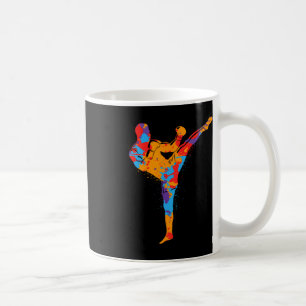Muay Thai Kampfsport Bunter Kickboxer Jungen Kic Kaffeetasse