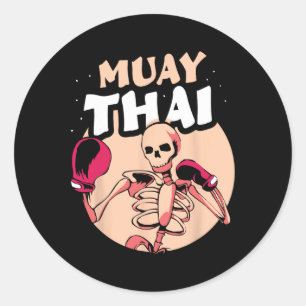 Muay Thai Kampfsport Hobbykämpfer Boxen Runder Aufkleber