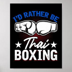 Muay Thai Kampfsport Kickboxen Comt Sport Thai  Poster