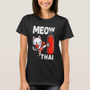 Muay Thai Katzen Boxen Kampfsport Kämpfer Sport Cu T-Shirt