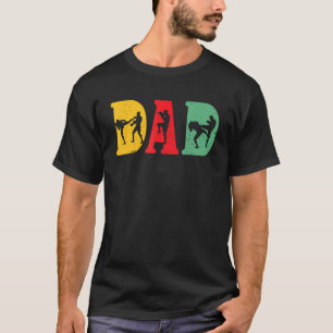 Muay Thai Kick Boxing Martial Art Retro Künstleris T-Shirt